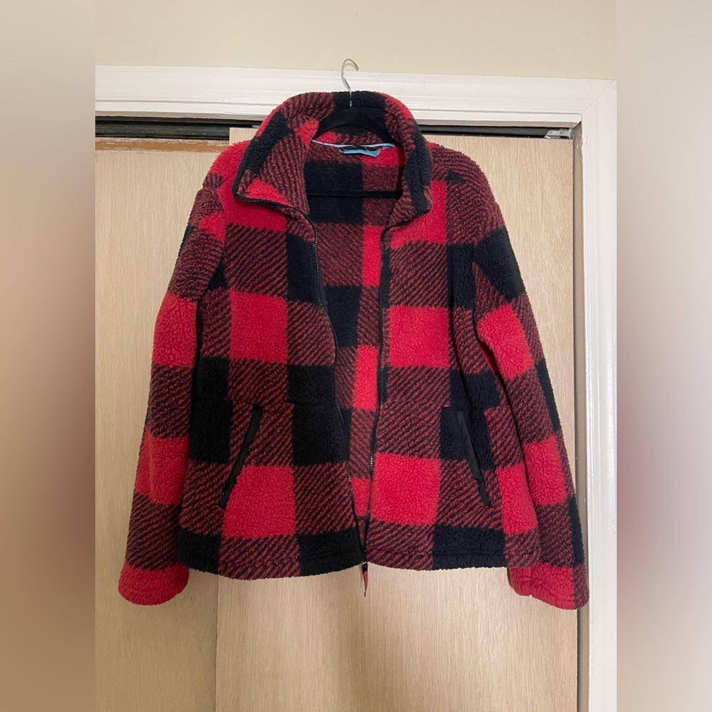 Plaid Fleece Jacket